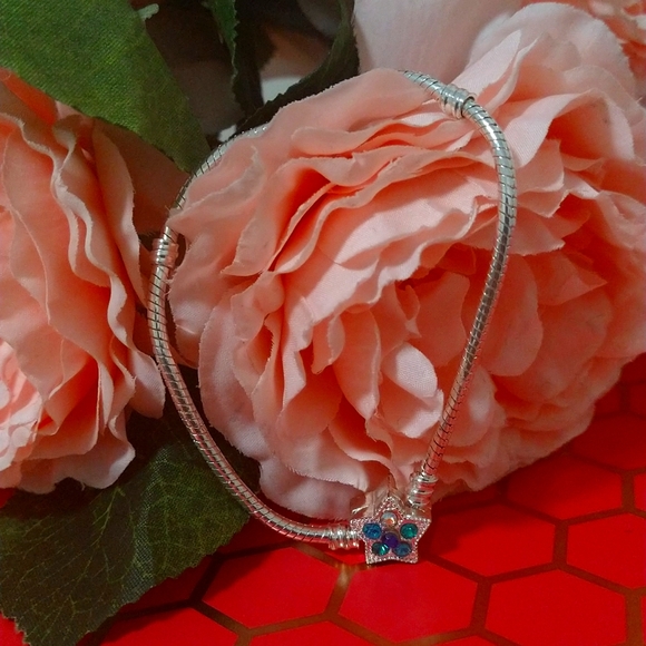 My Sterling Star Shooting Anchored Charm Bracelet - Picture 2 of 6